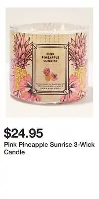 Bath & Body Works Pink Pineapple Sunrise 3-Wick Candle offer