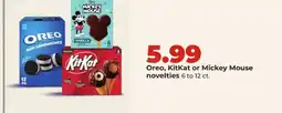 Hy-Vee Oreo, KitKat or Mickey Mouse novelties offer