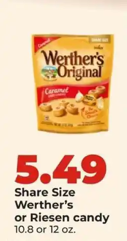 Hy-Vee Werther's Original or Riesen candy offer