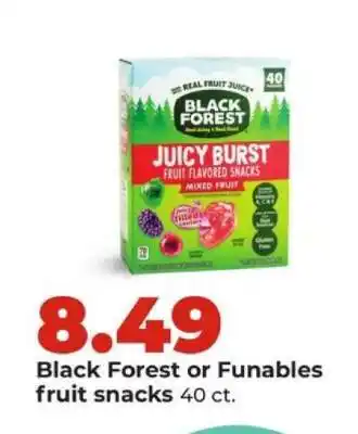 Hy-Vee Black Forest Or Funables Fruit Snacks offer