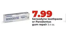 Hy-Vee Sensodyne toothpaste or Parodontax gum repair offer