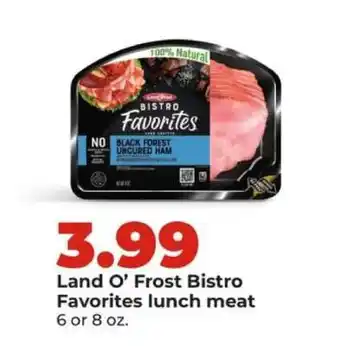 Hy-Vee Land O'Frost Bistro Favorites Lunch Meat offer