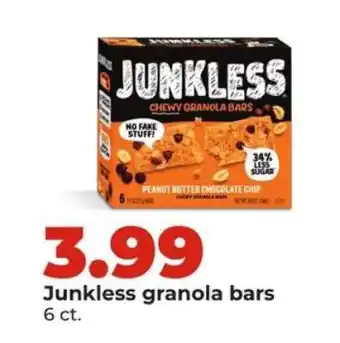 Hy-Vee Junkless Granola Bars offer