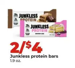 Hy-Vee Junkless protein bars offer
