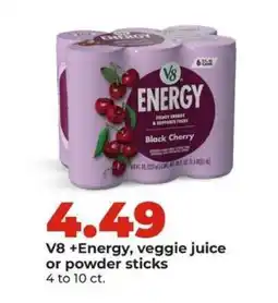 Hy-Vee V8 +Energy offer