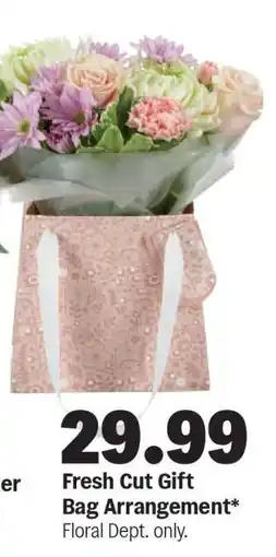 Meijer Fresh Cut Gift Bag Arrangement offer