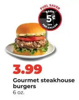 Hy-Vee Gourmet steakhouse burgers offer