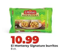Hy-Vee El Monterey Signature Burritos offer