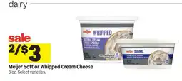 Meijer Meijer Soft or Whipped Cream Cheese offer