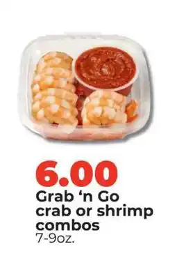 Hy-Vee Grab ‘n Go crab or shrimp combos offer