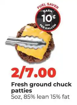 Hy-Vee Fresh Ground Chuck Patties offer