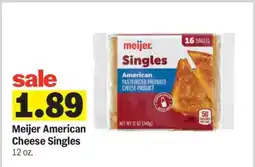 Meijer Meijer American Cheese Singles offer
