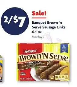 Family Dollar Banquet Brown ‘n Serve Sausage Links offer