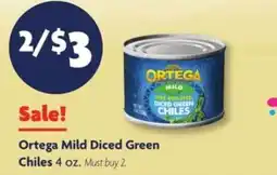 Family Dollar Ortega Mild Diced Green Chiles offer