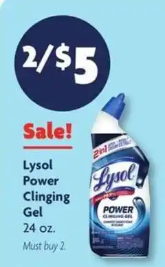 Family Dollar Lysol Power Clinging Gel offer