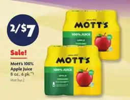 Family Dollar Mott's 100% Apple Juice offer