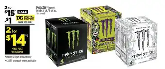 Dollar General Monster Energy Drinks offer