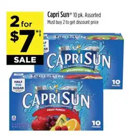 Dollar General Capri Sun 10 pk. Assorted offer