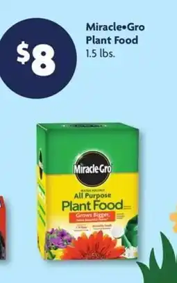Family Dollar Miracle-Gro Plant Food offer