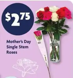 Family Dollar Mother's Day Single Stem Roses offer