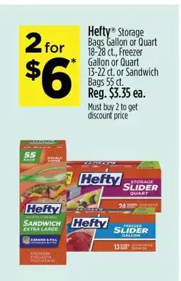 Dollar General Hefty Storage Bags offer