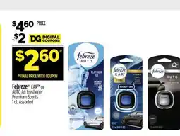 Dollar General Febreze CAR or AUTO Air Freshener Premium Scents 1 ct. Assorted offer
