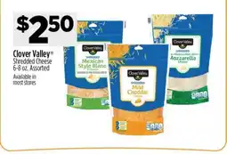 Dollar General Clover Valley Shredded Cheese offer