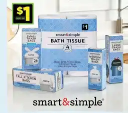 Dollar General smart & simple BATH TISSUE offer