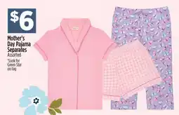 Dollar General Mother's Day Pajama Separates offer