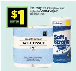 Dollar General smart & simple BATH TISSUE offer