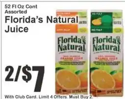 Key Food Florida's Natural Juice offer