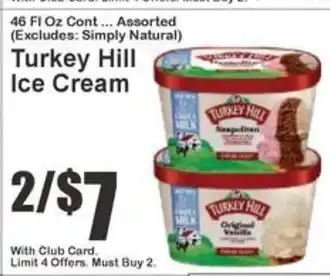 Key Food Turkey Hill Ice Cream offer
