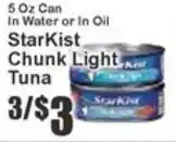 Key Food StarKist Chunk Light Tuna offer