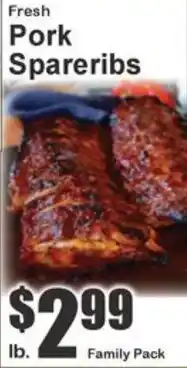 Key Food Fresh Pork Spareribs offer