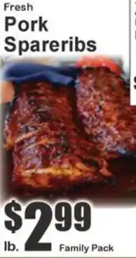 Key Food Fresh Pork Spareribs offer
