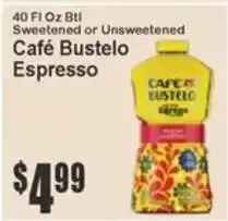 Key Food Cafe bustelo espresso offer