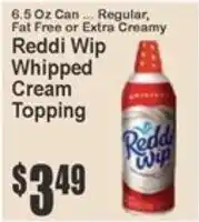 Key Food Reddi wip cream topping offer