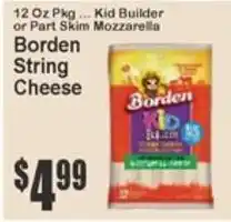 Key Food Borden string cheese offer
