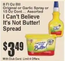 Key Food I Can't Believe It's Not Butter! Spread offer