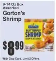 Key Food Gorton's Shrimp offer