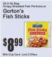 Key Food Gorton's Fish Sticks offer