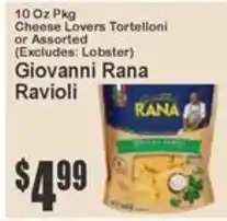 Key Food Giovanni rana ravioli offer