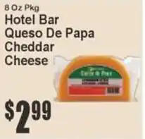 Key Food Hotel Bar Queso De Papa Cheddar Cheese offer