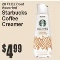 Key Food Starbucks Coffee Creamer offer