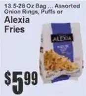 Key Food Alexia fries offer