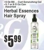 Key Food Herbal Essences Hair Spray offer