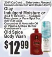 Key Food Olay indulgent moisture or old spice body wash offer