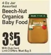 Key Food Beech-Nut Organics Baby Food offer