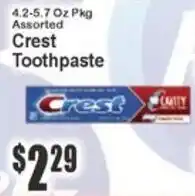 Key Food Crest Toothpaste offer