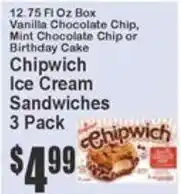 Key Food Chipwich Ice Cream Sandwiches offer
